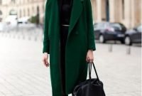 Stylish Emerald Coats Ideas For Winter41