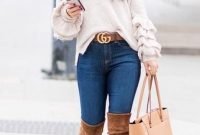 Adorable Winter Outfits Ideas With Jeans02