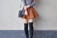 Affordable Winter Skirts Ideas With Tights05