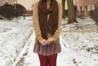 Affordable Winter Skirts Ideas With Tights08