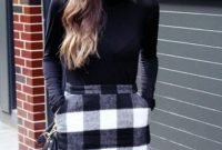 Affordable Winter Skirts Ideas With Tights13