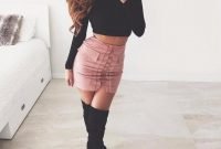 Affordable Winter Skirts Ideas With Tights32