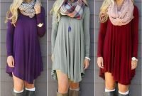Amazing Winter Dresses Ideas With Boots01