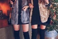 Amazing Winter Dresses Ideas With Boots29