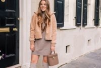 Amazing Winter Dresses Ideas With Boots35