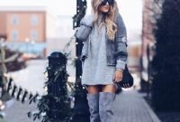 Amazing Winter Dresses Ideas With Boots36