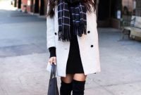 Awesome Winter Dress Outfits Ideas With Boots32