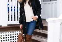 Classy Winter Outfits Ideas For School40