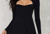 Perfect Black Mini Little Dress Ideas For Valentines Day19