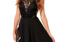 Perfect Black Mini Little Dress Ideas For Valentines Day24