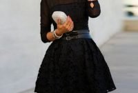 Perfect Black Mini Little Dress Ideas For Valentines Day31