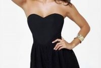 Perfect Black Mini Little Dress Ideas For Valentines Day38