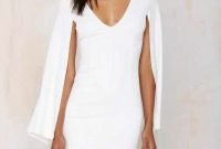 Perfect Winter White Dresses Ideas With Sleeves04