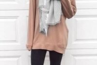 Simple Winter Outfits Ideas For School44