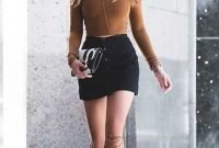 Stunning Winter Outfits Ideas With Skirts10