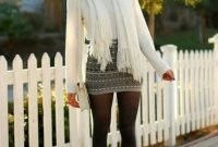 Stunning Winter Outfits Ideas With Skirts15