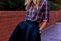Stunning Winter Outfits Ideas With Skirts26