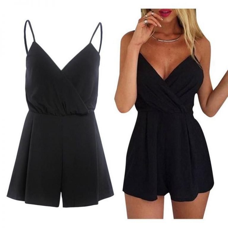50 Adorable Black Romper Outfit Ideas