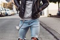 Affordable Leather Jacket Outfit Ideas21
