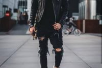 Affordable Leather Jacket Outfit Ideas37