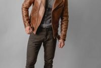 Affordable Leather Jacket Outfit Ideas39