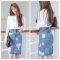 Elegant Denim Skirts Outfits Ideas For Spring08