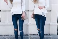Lovely Spring Outfits Ideas With White Top26