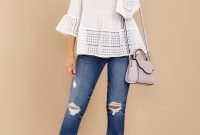 Lovely Spring Outfits Ideas With White Top29
