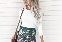 Lovely Spring Outfits Ideas With White Top37
