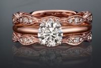Brilliant Rose Gold Wedding Rings Ideas19