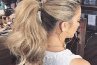 Charming Ponytail Hairstyles Ideas With Sophisticated Vibe10