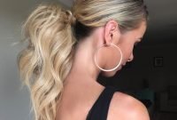 Charming Ponytail Hairstyles Ideas With Sophisticated Vibe11