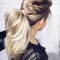 Charming Ponytail Hairstyles Ideas With Sophisticated Vibe14