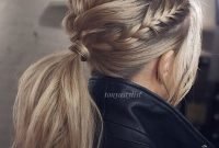 Charming Ponytail Hairstyles Ideas With Sophisticated Vibe17