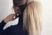 Charming Ponytail Hairstyles Ideas With Sophisticated Vibe31