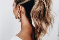 Charming Ponytail Hairstyles Ideas With Sophisticated Vibe32