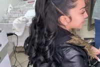 Charming Ponytail Hairstyles Ideas With Sophisticated Vibe34