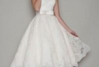Gorgeous Tea Length Wedding Dresses Ideas07