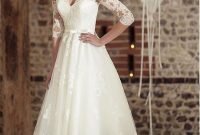 Gorgeous Tea Length Wedding Dresses Ideas16
