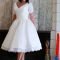 Gorgeous Tea Length Wedding Dresses Ideas17