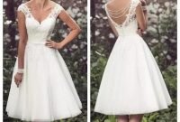 Gorgeous Tea Length Wedding Dresses Ideas35