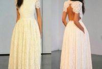 Gorgeous Tea Length Wedding Dresses Ideas42