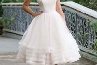Gorgeous Tea Length Wedding Dresses Ideas44
