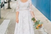Gorgeous Tea Length Wedding Dresses Ideas45