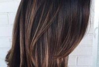 Elegant Dark Brown Hair Color Ideas With Highlights13