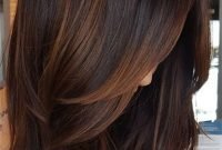 Elegant Dark Brown Hair Color Ideas With Highlights28