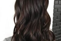 Elegant Dark Brown Hair Color Ideas With Highlights34