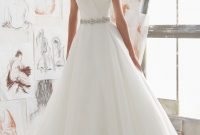 Pretty V Neck Tulle Wedding Dress Ideas For 201902