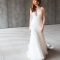 Pretty V Neck Tulle Wedding Dress Ideas For 201906