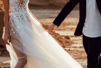 Pretty V Neck Tulle Wedding Dress Ideas For 201907